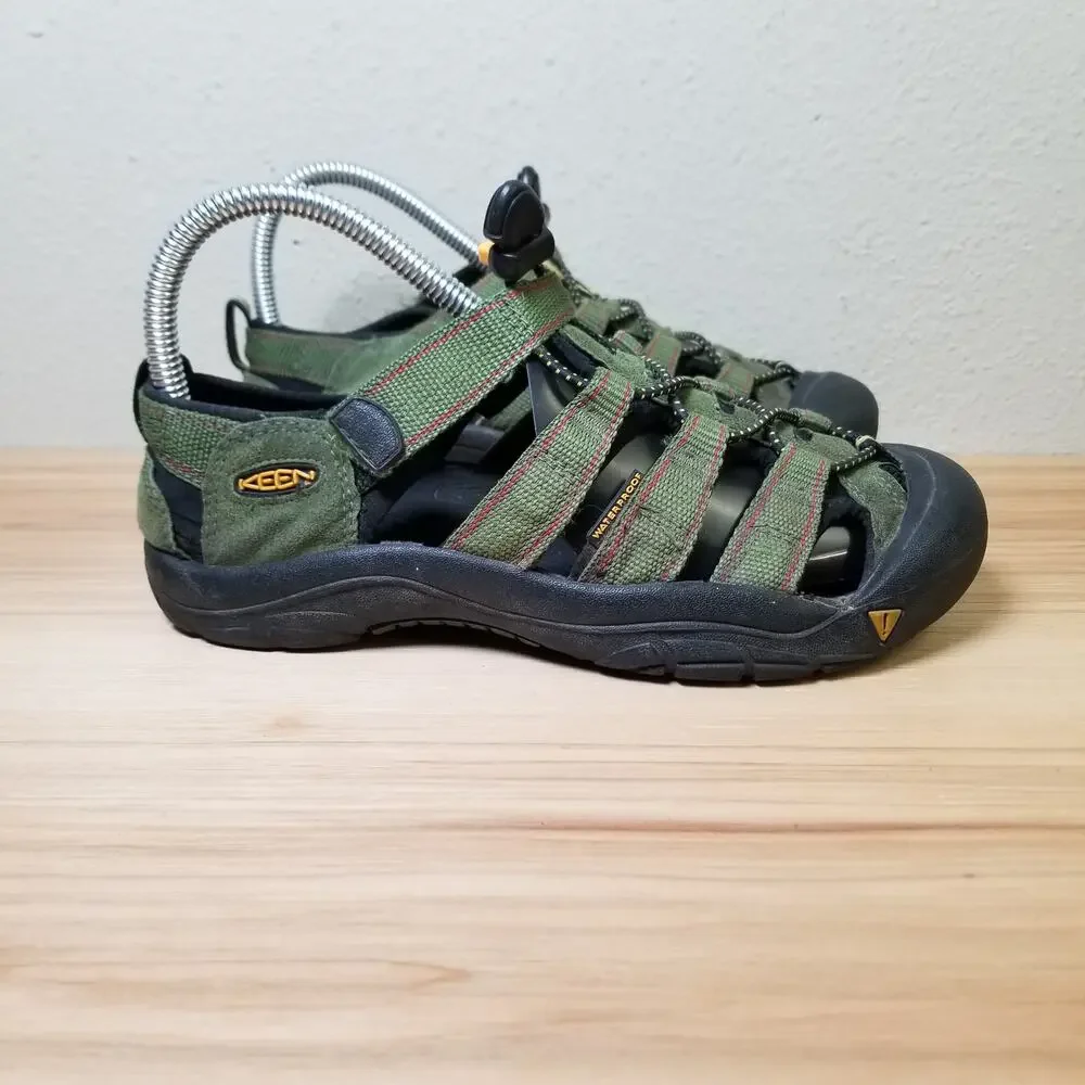 Keen Kids Size 4‎ Newport Water Sandals Olive Green Outdoor Hiking Shoe Gorpcore
